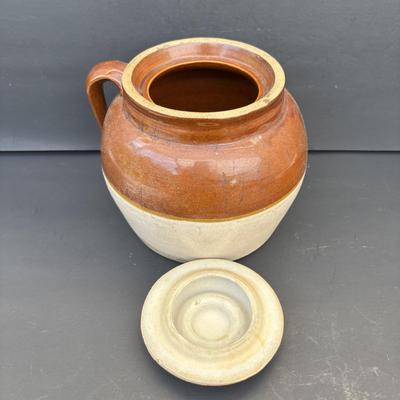 LOT 261: Vintage Stoneware Bean Pots, Made in USA