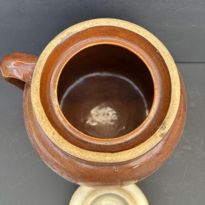 LOT 261: Vintage Stoneware Bean Pots, Made in USA