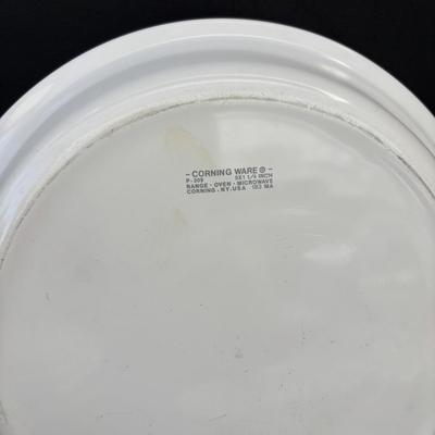 LOT 265: Corning Ware: French White, Corn Flower Blue, Wild Flower