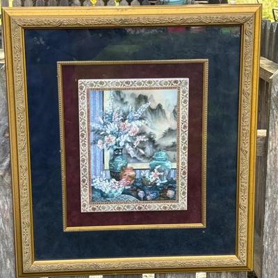 LOT 266: Lena Liu Ceramic Art Tile "Motif Orientale" (108/5500)