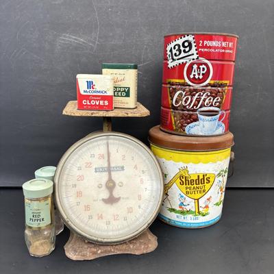 LOT 268: Universal Scale, Vintage Tins & More