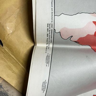 LOT 160B: WWII Era Newsmap Papers, 1943-1944, w/ State Quarters & More