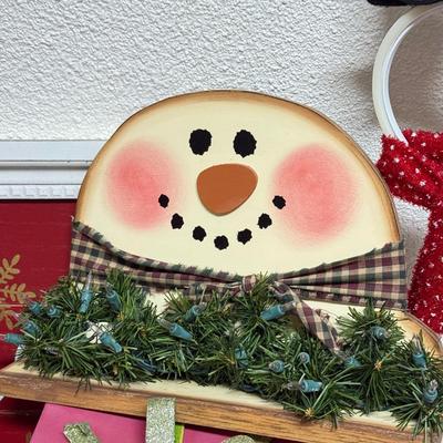 LOT 165B: Collection of Snowman Christmas Decor