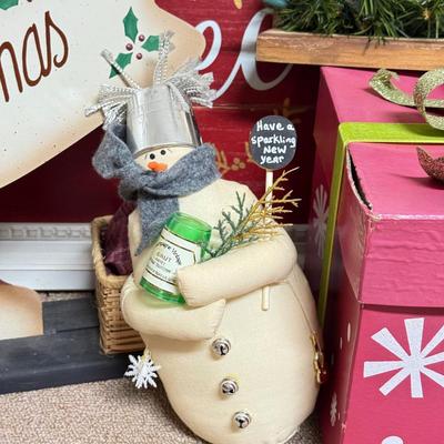 LOT 165B: Collection of Snowman Christmas Decor