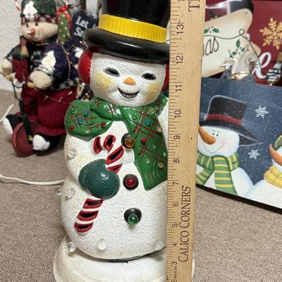 LOT 165B: Collection of Snowman Christmas Decor