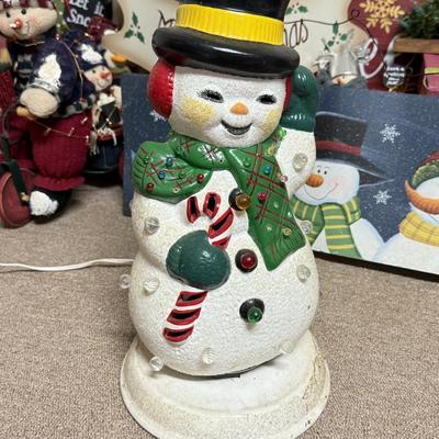 LOT 165B: Collection of Snowman Christmas Decor