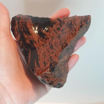 Large Chunk of Raw Malachite w/ Mahogany Obsidian(D-EL)