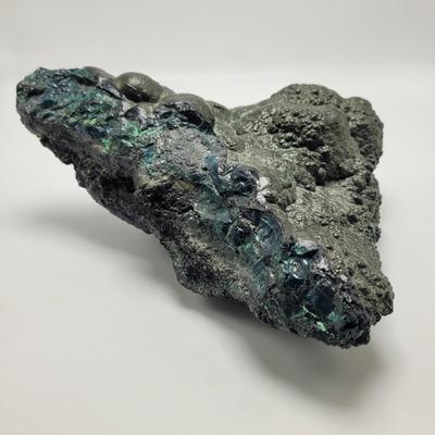 Large Chunk of Raw Malachite w/ Mahogany Obsidian(D-EL)