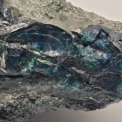 Large Chunk of Raw Malachite w/ Mahogany Obsidian(D-EL)