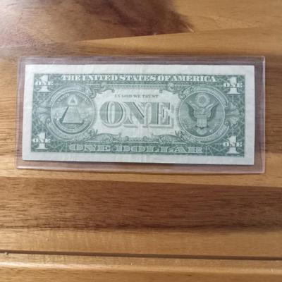 1957b 1.00 bill silver certificate