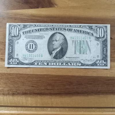 1934a 10.00 bill