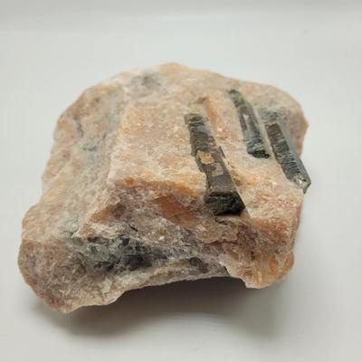 Two Rose Quartz with Tourmaline (D-EL)