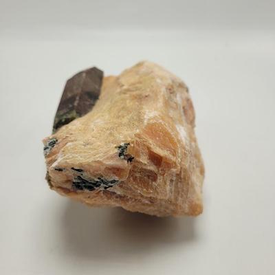 Two Rose Quartz with Tourmaline (D-EL)