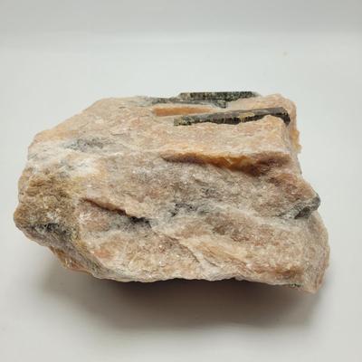 Two Rose Quartz with Tourmaline (D-EL)