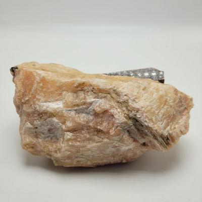 Two Rose Quartz with Tourmaline (D-EL)