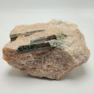 Two Rose Quartz with Tourmaline (D-EL)