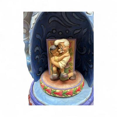 Sale Photo Thumbnail #12: Disney Pinocchio Blue Fairy "Dreams Come True" Musical Figurine.  Missing the light.  Play Twinkle Twinkle Little Star and rotates. One finger on each hand is missing.  See Photos.