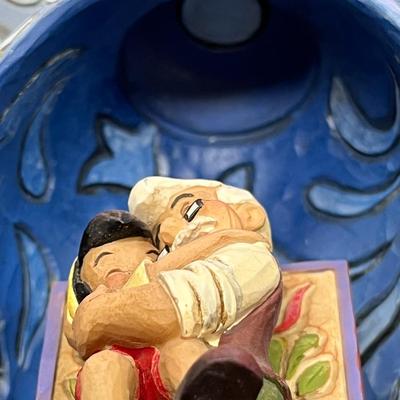 Sale Photo Thumbnail #10: Disney Pinocchio Blue Fairy "Dreams Come True" Musical Figurine.  Missing the light.  Play Twinkle Twinkle Little Star and rotates. One finger on each hand is missing.  See Photos.