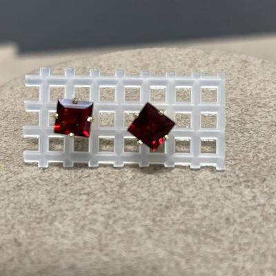 Garnet earrings