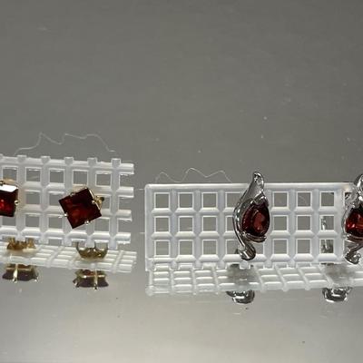 Garnet earrings
