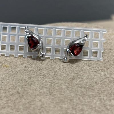 Garnet earrings
