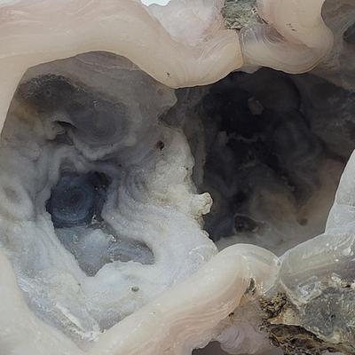 Three Blue Chalcedony Geodes (B1-EL)