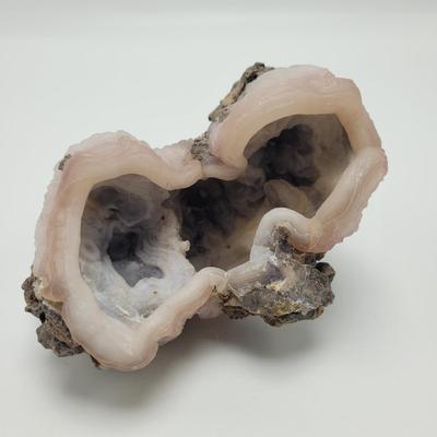 Three Blue Chalcedony Geodes (B1-EL)