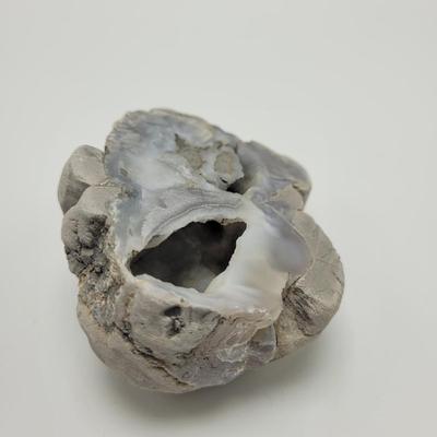 Three Blue Chalcedony Geodes (B1-EL)