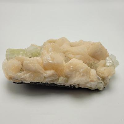 Stilbite and Fluorecent Calcite Cluster (B1-EL)