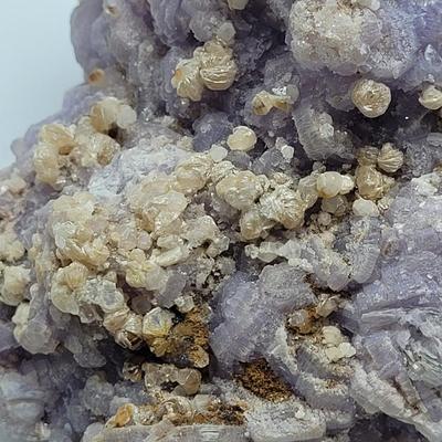 Stilbite and Fluorecent Calcite Cluster (B1-EL)