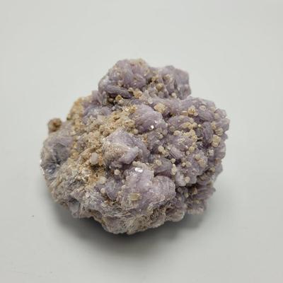 Stilbite and Fluorecent Calcite Cluster (B1-EL)