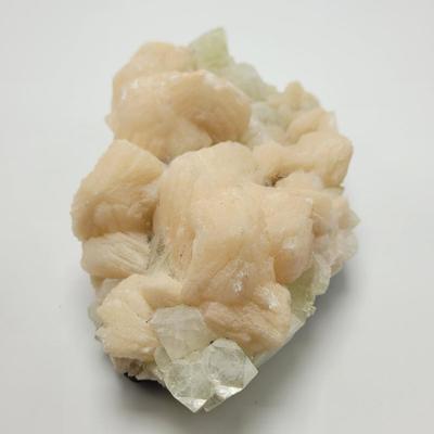 Stilbite and Fluorecent Calcite Cluster (B1-EL)