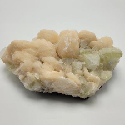 Stilbite and Fluorecent Calcite Cluster (B1-EL)