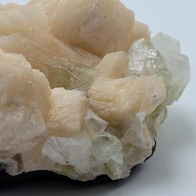 Stilbite and Fluorecent Calcite Cluster (B1-EL)
