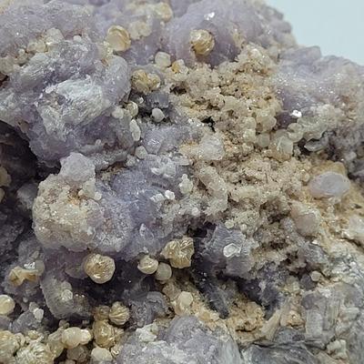 Stilbite and Fluorecent Calcite Cluster (B1-EL)