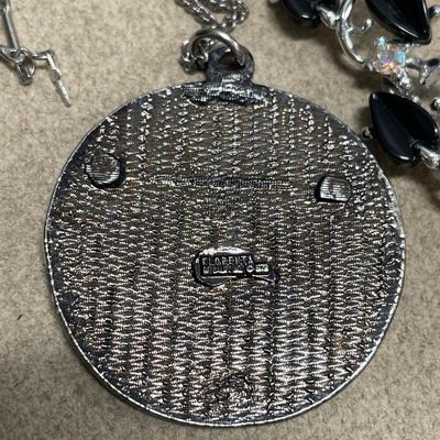 Pewter and silver tone necklaces and earrings