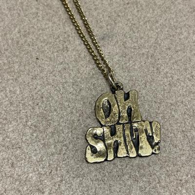 Funny saying necklaces one in sterling