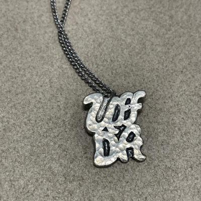 Funny saying necklaces one in sterling