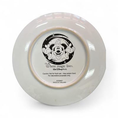 Sale Photo Thumbnail #59: Walt Disney World Where Magic Lives Porcelain 3D 8" Plate with Mickey the Sorcerer  No Box.