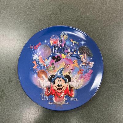 Sale Photo Thumbnail #62: Walt Disney World Where Magic Lives Porcelain 3D 8" Plate with Mickey the Sorcerer  No Box.