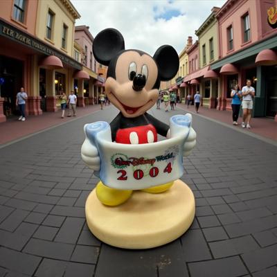 Sale Photo Thumbnail #65: Walt Disney World Mickey Mouse  2004 Figurine.  No Box  4" Tall