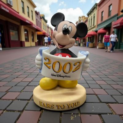 Sale Photo Thumbnail #68: Walt Disney World 2002 Mickey Mouse ears to You Figurine.  No Box.