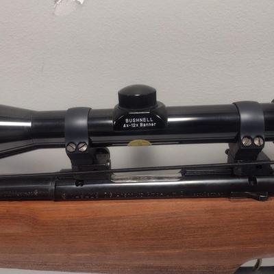 22 Hornet Bolt Action Single Shot Varmint Rifle with a Bushnell 4x-12x Scope 23.5" Barrel