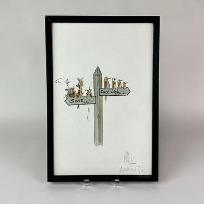 243 Original Watercolor Singed By NRK
