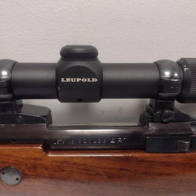 Sako .308 Bolt Action Rifle with Leupold Scope and Strap 19.5" Barrel