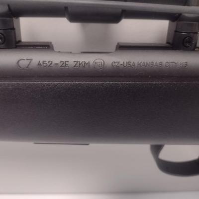 CZ 452 2E ZKM Bolt Action 22LR Rifle with Hi-Lux 4-1 2x50 Scope 21.5" Barrel