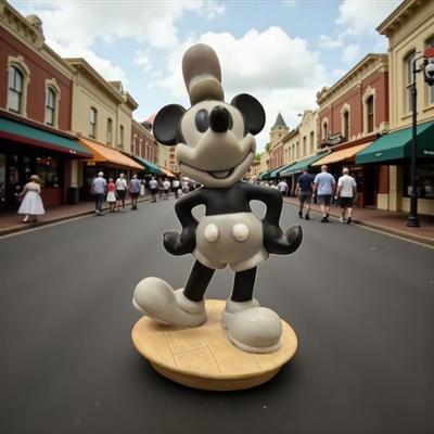 Sale Photo Thumbnail #86: Walt Disney Mickey Mouse "Steamboat Willie" Ceramic Figuring Sri Lanka  Approximately 4.5" Tall