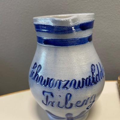 German glazed salt pitcher