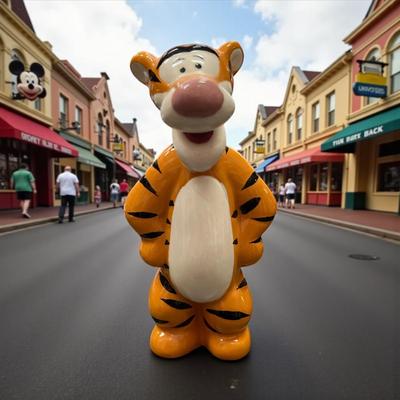 Sale Photo Thumbnail #97: Walt Disney Winnie Tigger ceramic Figurine 4" tall