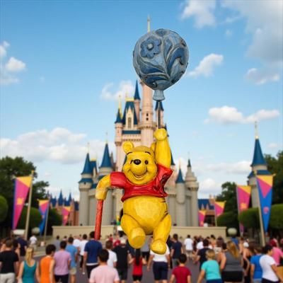 Sale Photo Thumbnail #112: Walt Disney Classics Collection Winnie The Pooh Ornament "Up to the honey tree"